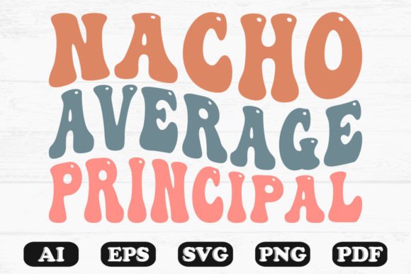 Download Nacho Average Principal Retro Wavy Design - Retro wavy design Collection