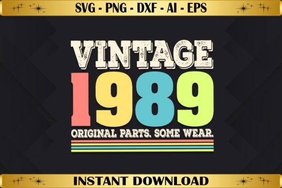Download Vintage 1989 Original Parts Birthday - 1989 Collection