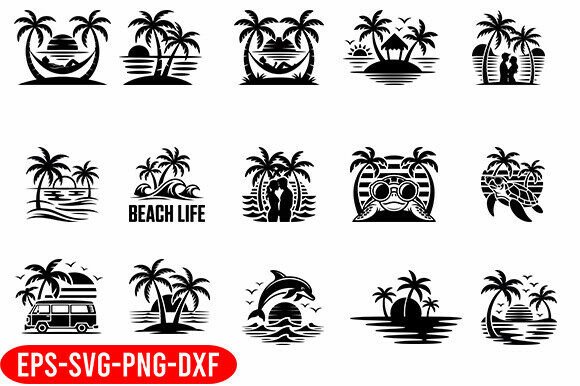 Download Tropical Beach SVG Bundle,Beach Life SVG - Beach life svg Collection
